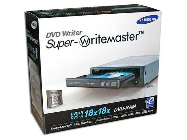 Quemador Samsung, Multiformato Color Negro:
DVD+RW: Graba/Regraba/Lee: 18x/8x/12x,
DVD+R DL: 8x, DVD-R DL: 8x, DVD-RAM: 12x,
DVD-RW: Graba/Regraba/Lee: 18x/6x/12x,
CD-RW: Graba/Regraba/Lee: 48x/32x/40x