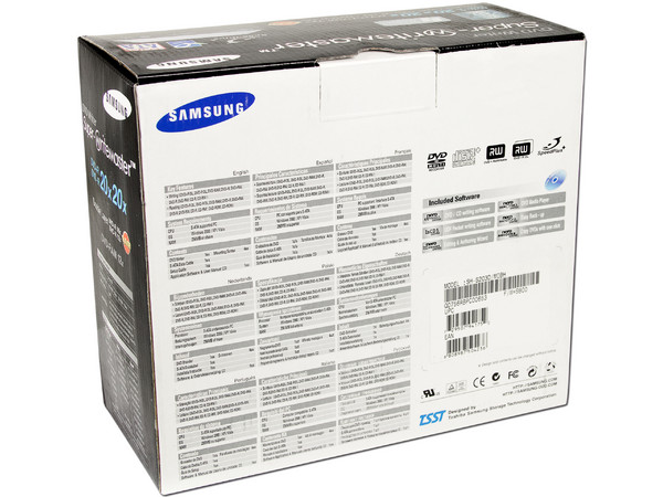 Quemador Samsung, Multiformato, Serial ATA:,
DVD+RW: Graba/Regraba/Lee: 20x/8x/16x,
DVD+R DL: 16x, DVD-R DL: 12x, DVD-RAM: 12x,
DVD-RW: Graba/Regraba/Lee: 20x/6x/16x,
CD-RW: Graba/Regraba/Lee: 48x/32x/40x