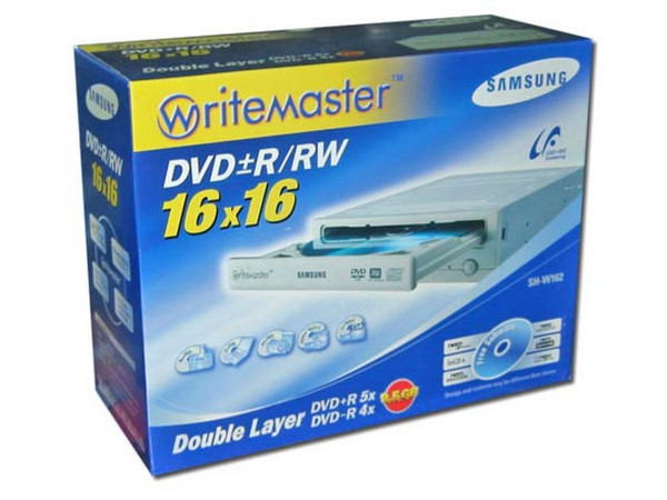 Quemador Samsung (DVD/CD-RW), Color Beige:
DVD+RW: Graba/Regraba/Lee: 16x/8x/12x,
DVD+R DL, DVD-R DL: Graba 4X,
DVD-RW: Graba/Regraba/Lee: 16x/6x/16x,
CD-RW: Graba/Regraba/Lee: 48x/32x/40x