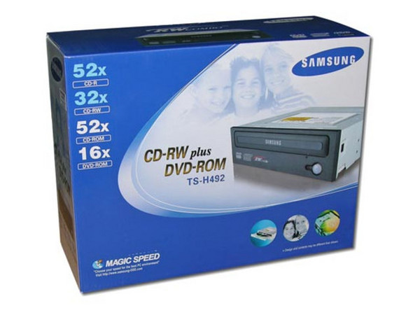 Combo Samsung Quemador de CDs 52x/32x/52x + DVD 16X (Solo Lectura), Color Negro.