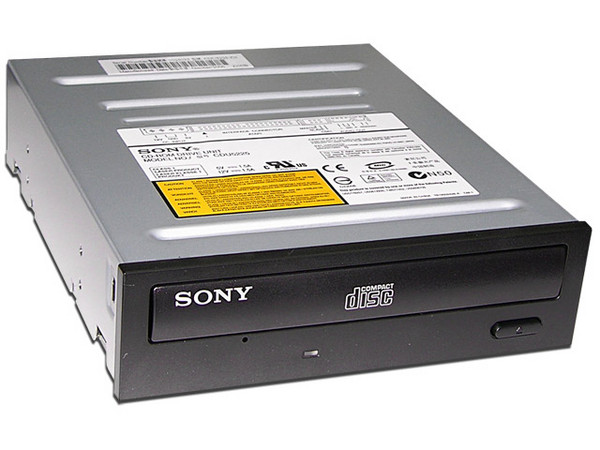 Unidad CD-ROM Interna marca Sony de 52X, Color Negro