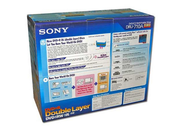 Quemador Sony, Multiformato(DVD/CD-RW):
DVD+RW: Graba/Regraba/Lee: 16x/4x/16x,
DVD+R DL: Graba/Lee: 2.4X,
DVD-RW: Graba/Regraba/Lee: 8x/4x/16x,
CD-RW: Graba/Regraba/Lee: 48x/24x/48x