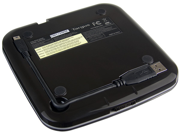 Lector DVD/CD ROM Targus Externo Slim USB 2.0, Negro