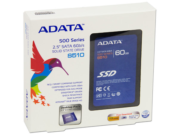 Unidad de Estado Sólido SSD ADATA S510 de 60 GB, 2.5