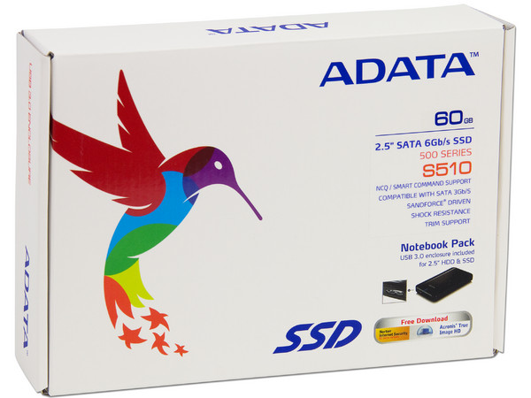 Unidad de Estado Sólido SSD Adata S510 de 60 GB, 2.5