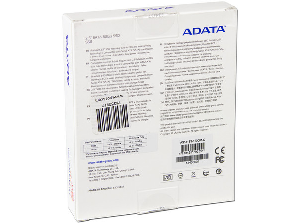 Unidad de Estado Sólido SSD Adata S511 de 120 GB, 2.5