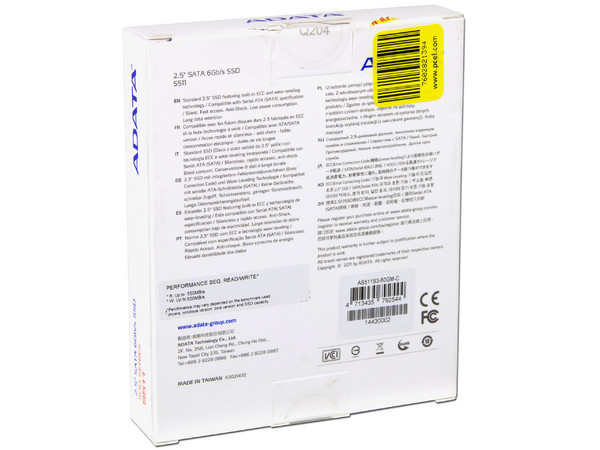 Unidad de Estado Sólido SSD Adata S511 de 60GB, 2.5