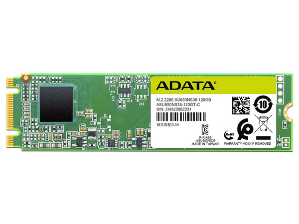 Unidad de Estado Sólido Adata SU650 de 120GB, M.2 SATA III (6Gb/s).