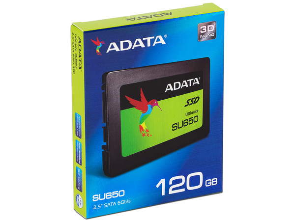 Unidad de Estado Sólido ADATA Ultimate SU650 de 120GB, 2.5