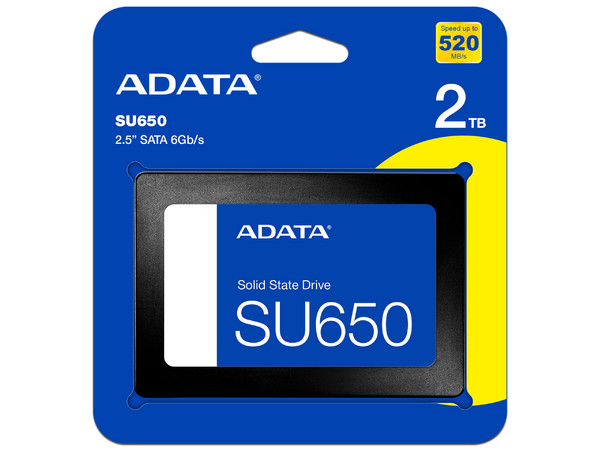 Unidad de Estado Sólido ADATA SU650 de 2TB, SATA III, formato de 2.5 pulgadas