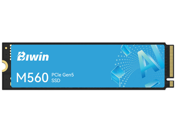 Unidad de Estado Sólido Biwin M560 de 1TB, Velocidad de Lectura 11000 MB/s, Velocidad de Escritura de 9700 MB/s, M.2 NVMe PCIe 5.0.