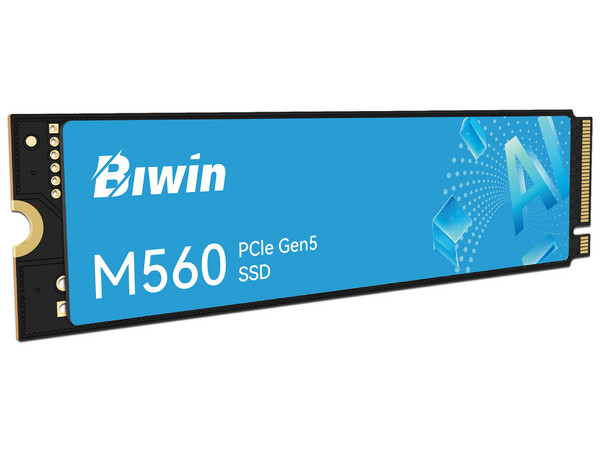 Unidad de Estado Sólido Biwin M560 de 1TB, Velocidad de Lectura 11000 MB/s, Velocidad de Escritura de 9700 MB/s, M.2 NVMe PCIe 5.0.