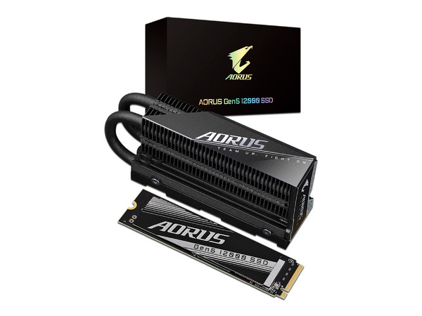 Unidad de Estado Sólido Gigabyte AORUS GEN5 12000 de 2TB, M.2 NVMe PCIe 5.0.