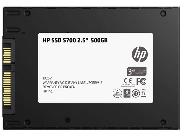 Unidad de Estado Sólido HP S700 de 500GB, 3D TLC, 2.5