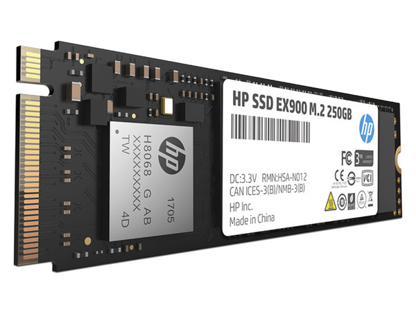 Unidad de estado sólido HP EX900 de 250GB, M.2 NVMe PCIe 3.0.