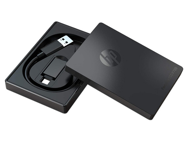 Unidad de Estado Sólido externo HP P700, de 512GB, USB-C 3.1. Color Negro.