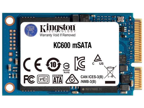 Unidad de Estado Sólido Kingston KC600 de 256GB, mSATA III (6Gb/s).