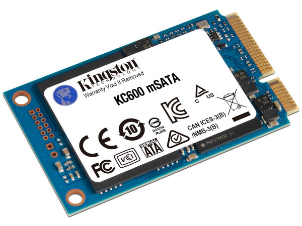 Unidad de Estado Sólido Kingston KC600 de 256GB, mSATA III (6Gb/s).