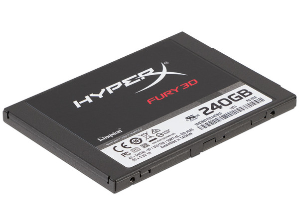 Unidad de Estado Sólido Kingston HyperX Fury 3D de 240 GB, 2.5