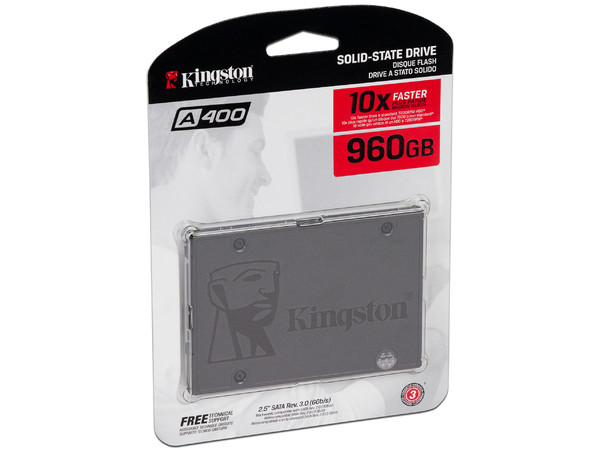 Unidad de Estado Sólido Kingston A400 de 960GB, 2.5