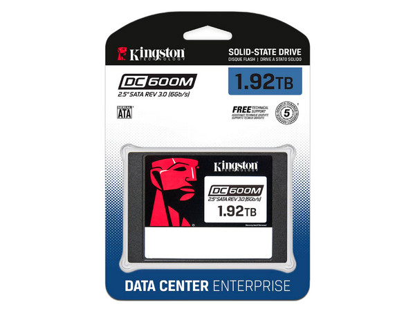 Unidad de Estado Sólido Kingston DC600M de 1.92TB, 2.5