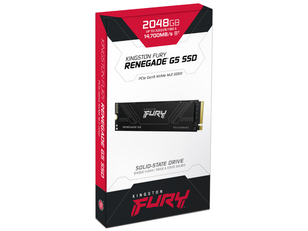 Unidad de Estado Sólido KINGSTON FURY RENEGADE G5 de 2TB, M.2 2280 NVMe PCIe 5.0 x4.