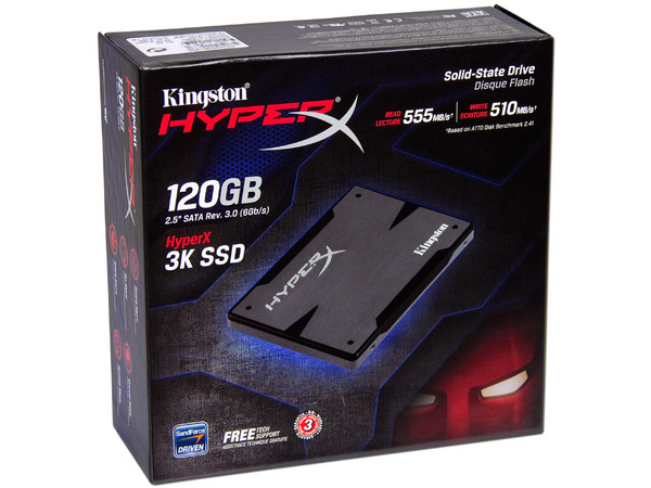 Kit de Unidad de Estado Sólido Kingston HyperX de 120GB, 2.5