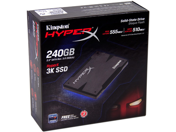 Kit de Unidad de Estado Sólido Kingston HyperX de 240 GB, 2.5
