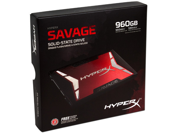 Unidad de Estado Sólido Kingston HyperX Savage de 960 GB, 2.5