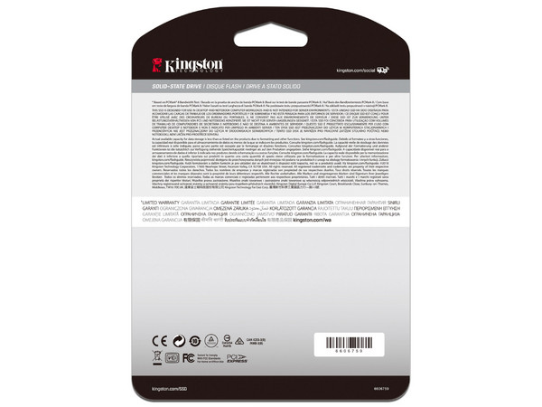 Unidad de Estado Sólido Kingston KC2000 de 2TB, M.2 NVMe PCIe 3.0.