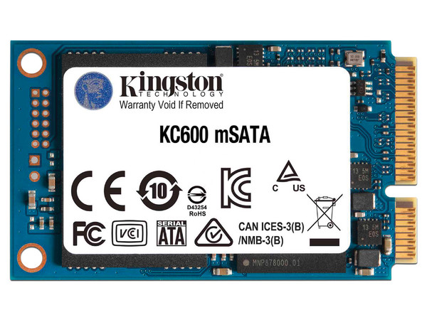 Unidad de Estado Sólido Kingston KC600 de 1TB, mSATA III (6Gb/s).