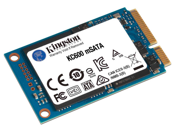 Unidad de Estado Sólido Kingston KC600 de 1TB, mSATA III (6Gb/s).