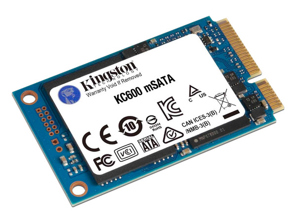 Unidad de Estado Sólido Kingston KC600 de 512GB, mSATA III (6Gb/s).