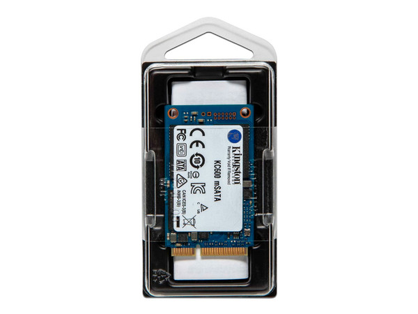 Unidad de Estado Sólido Kingston KC600 de 512GB, mSATA III (6Gb/s).
