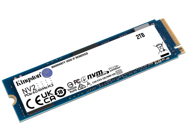 Unidad de Estado Sólido Kingston NV2 de 2TB, M.2 NVMe PCIe 4.0.
