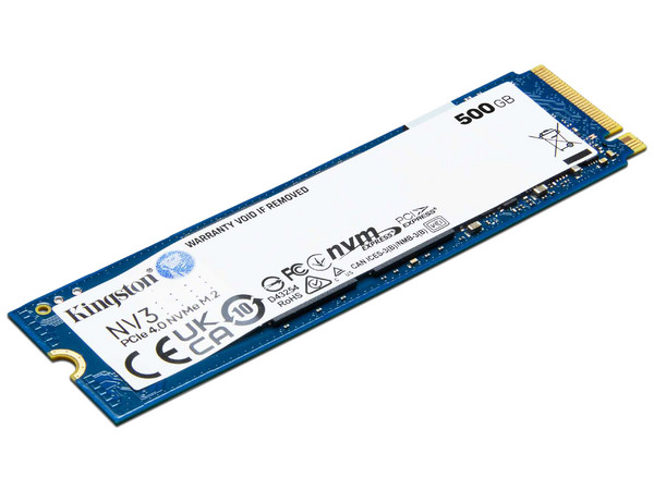 Unidad de Estado Sólido Kingston SNV3S de 500GB, Velocidad de Lectura de 5000 MB/s, Velocidad de Escritura de 3000MB/s, M.2 NVMe PCIe 4.0.