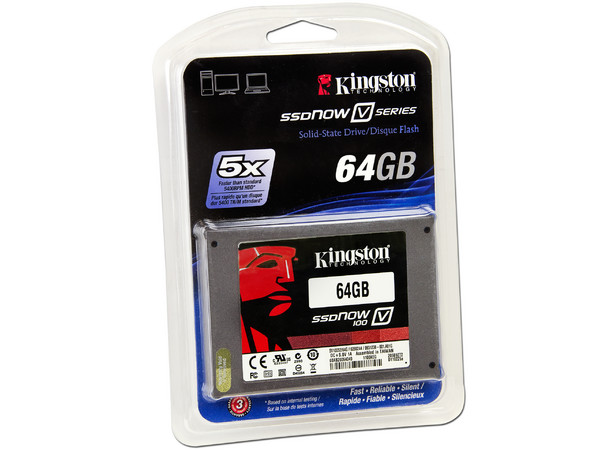 Unidad de Estado Sólido Kingston SSDNow V100 de 64GB, 2.5