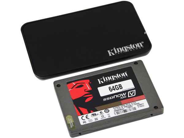 Kit para Laptop de Unidad de Estado Sólido Kingston SSDNow V100 de 64GB, 2.5