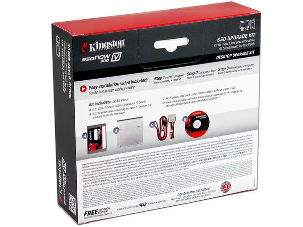 Kit de Unidad de Estado Sólido Kingston SSDNow V300 de 120 GB, 2.5