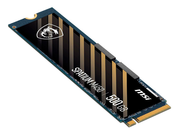 Unidad de Estado Sólido MSI SPATIUM M450 de 500GB, Velocidad de Lectura de 3600MB/s, Velocidad de Escritura de 2300 MB/s, M.2 NVMe PCIe 4.0. (Caja abierta)