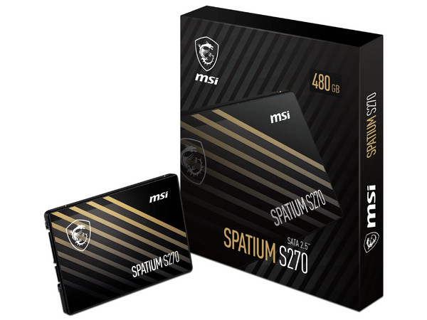 Unidad de Estado Sólido MSI Spatium S270 de 480GB, 2.5