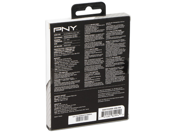Unidad de Estado Sólido PNY CS900 de 250 GB, 2.5