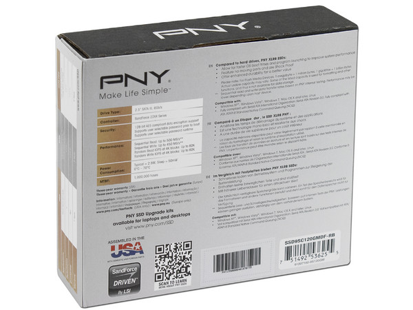 Unidad de Estado Sólido SSD PNY XLR8 de 120 GB, 2.5