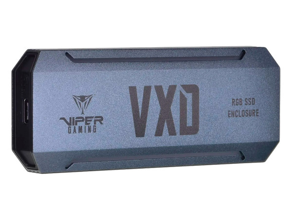 Gabinete de Disco Duro Patriot VXD, M.2, PCI Express 3.0, USB-C, Color Gris.