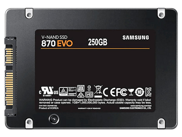 Unidad de Estado Sólido Samsung 870 EVO de 250 GB, 2.5