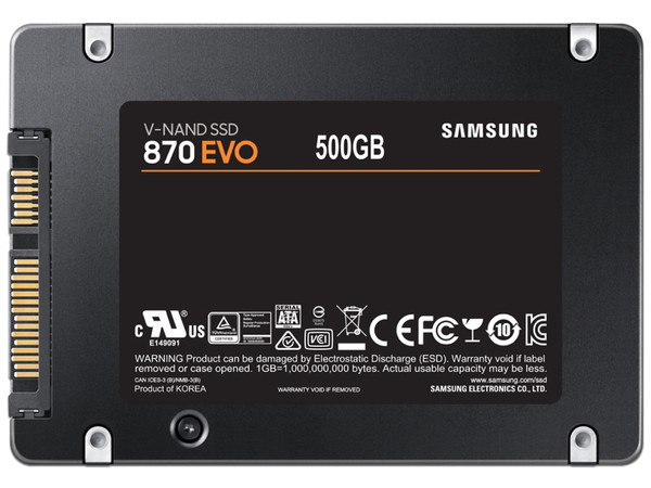Unidad de estado sólido Samsung 870 EVO de 500 GB, 2.5