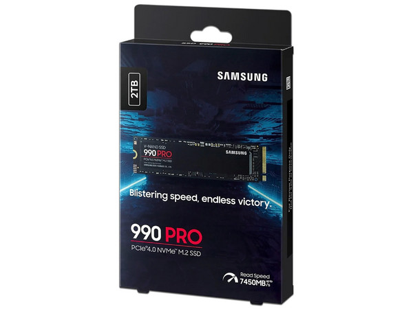 Unidad de Estado Sólido Samsung 990 Pro de 2TB, M.2 NVMe PCIe 4.0.