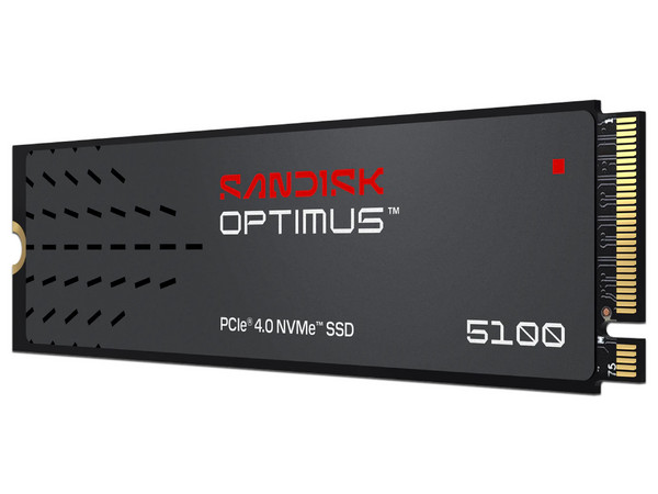 Unidad de Estado Sólido Sandisk Optimus 5100 de 500GB, Velocidad de Lectura de 6600 MB/s, Velocidad de Escritura de 5600 MB/s, M.2 NVMe PCIe 4.0.
