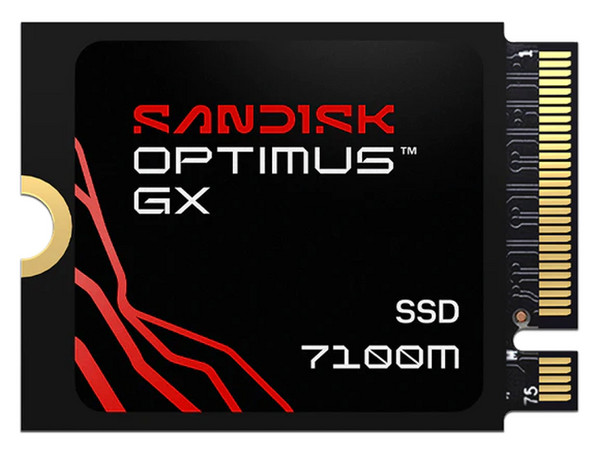 Unidad de Estado Sólido SanDisk  Optimus GX 7100M de 1TB, M.2 PCIe NVMe 4.0.
