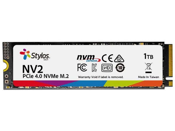 Unidad de Estado Sólido Stylos de 1TB, M.2 NVMe PCIe 4.0.